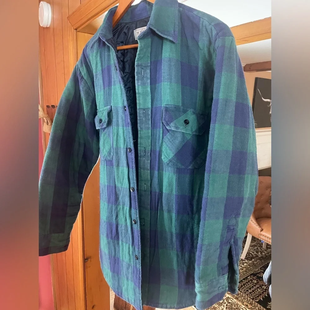 Vintage Mens Store At Sears Lined Flannel Jacket Men's Medium Tall Faded - Picture 5 of 8